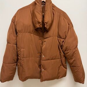 Free People Copper Puffer Jacket